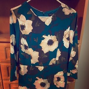 Blue floral Banana Republic dress
